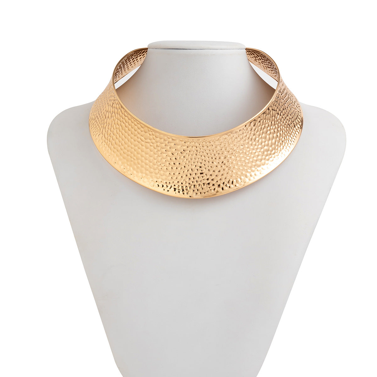 Personalized ethnic tribal customs ripple necklace metal hemp face ring African collar female