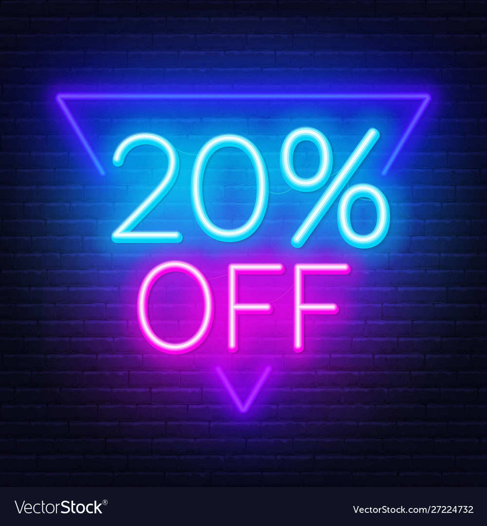 DISCOUNT 20% OFF