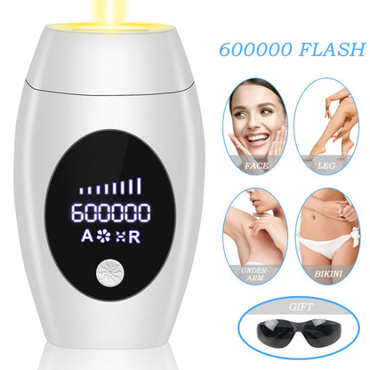 600000 Flash Professional Permanent Laser Epilator LCD Display Laser IPL Hair Removal Machine Photoepilator Painless Depilador