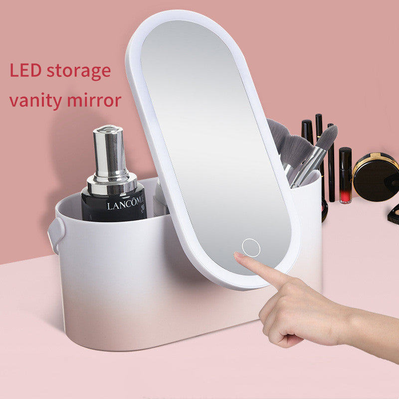 Creative storage box, makeup mirror