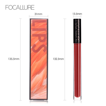 FOCALLURE Liquid Lipstick Makeup Matte Lip Tint Sexy Pigment Waterproof Batom Tint Nude Gloss Kiss-proof Lips Make up