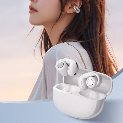 V12 new black technology ear clip noise reduction, long battery life, sports ear clip, comfortable to wear, wireless Bluetooth earphones