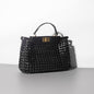 Hollow woven platinum handbag crossbody shoulder bag niche design bags