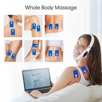 Remote Control Micro Current Color Light Face Slimmer With Five Modes Patch Pulse Massager EMS Tight Lift V-Face Instrument