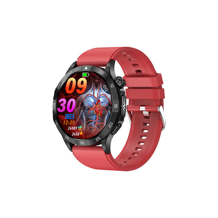 New ET381 smart watch ECG Bluetooth call blood oxygen uric acid blood lipid body temperature heart rate