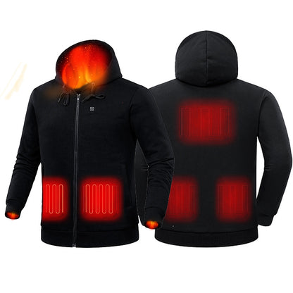 Heating hoodie heating jacket hooded sweatshirt power bank charging and heating hoodie electric jacket