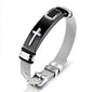 Stainless Steel Men's Cross Bracelets