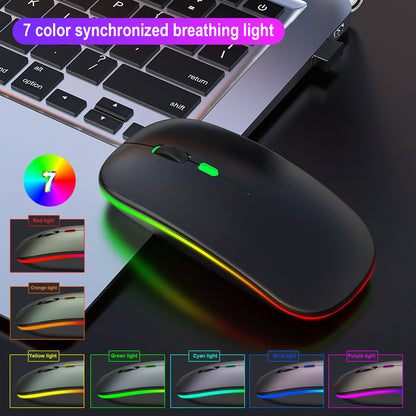 2.4G Colorful Luminous Wireless Mouse Silent Laptop Desktop Office Mouse