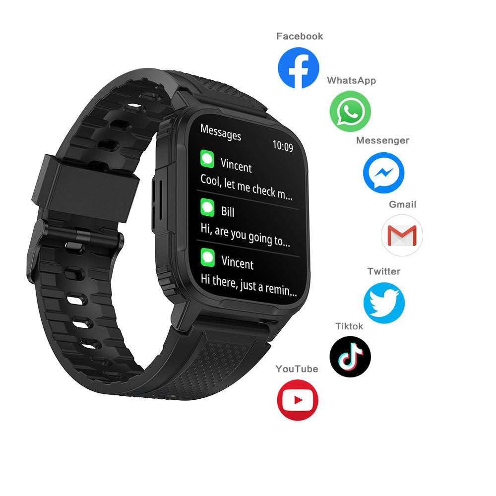 Smart Watch Outdoor Three proof 3-meter Waterproof Cross border Bluetooth Call Bracelet Monitoring Heart Rate and Blood Oxygen