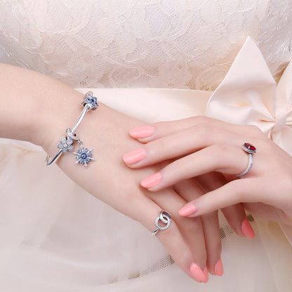 Jewelrypalace 925 Sterling Silver Froast Flower Created