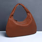 Crescent shaped women's bag hand woven hand-held dumpling bag