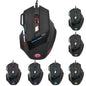 A868 Colorful 7D Wired Mouse with Fire Key Gaming Mouse