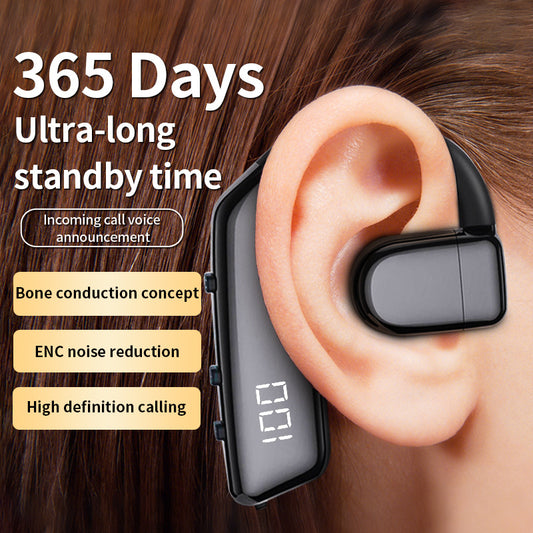 OWS air conduction hanging ear wireless Bluetooth earphones with low latency and long battery life ENC noise cancelling business earphones