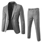 Men's two-piece suit business professional formal suit small suit Korean version groomsman groom's wedding dress