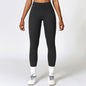 High waisted, hip lifting, sandblasting yoga pants, women's running, quick drying, fitness pants, worn for slimming and tight fit, sports pants