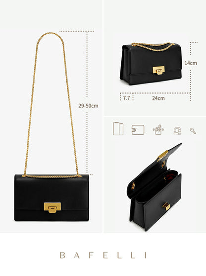 Bags New Textured Messenger Bag High End Women Bag Small Square Bag Trendy Black Armpit Bag Spring Chain Bag