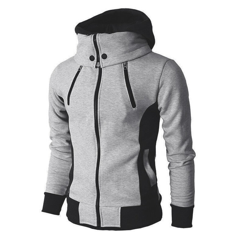 New Men's Hooded Zippered Sweater Casual Autumn Winter Jacket