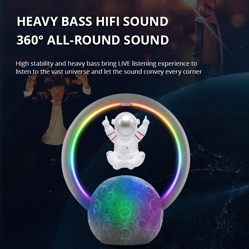 Maglev Bluetooth Speaker New Astronaut Night Light Home Creative Decoration Outdoor Subwoofer Bluetooth Sound