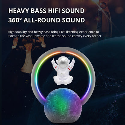 Maglev Bluetooth Speaker New Astronaut Night Light Home Creative Decoration Outdoor Subwoofer Bluetooth Sound