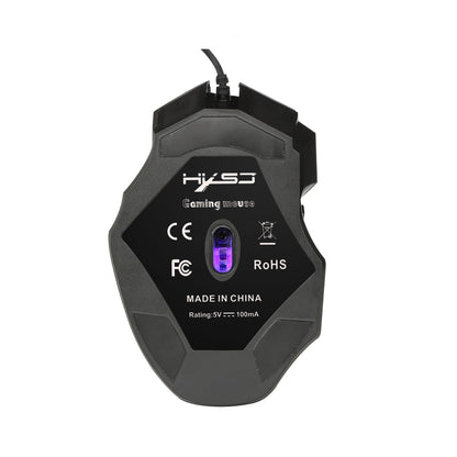 A868 Colorful 7D Wired Mouse with Fire Key Gaming Mouse