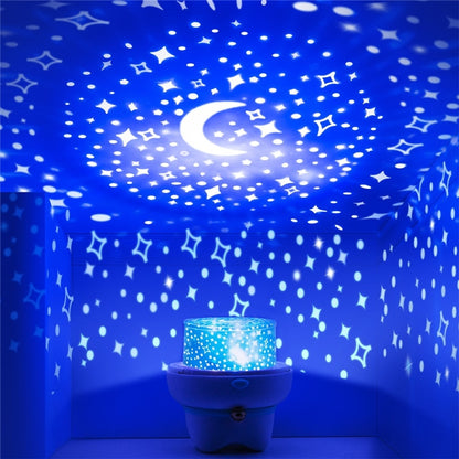 Starry Sky Projector LED Night Light Remote Control Rotating  Bedroom Night Lamp