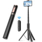 New 150cm Long Selfie Stick Tripod Carbon Fiber Plastic Detachable Remote Control AB202 Max Phone Compatibility Rotatable