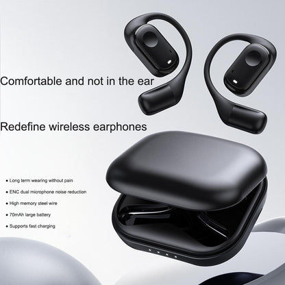 OWS Wireless Bluetooth Earphones New Ear Hanging Open Non In Ear 5.3 High Power Noise Reduction TWS Waterproof Earphones