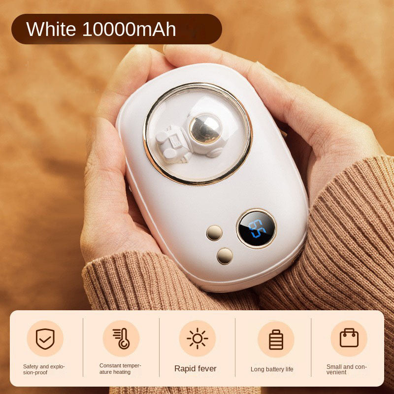 Mini Space Number Display Warm Hand Treasure 2-in-1 Warm Hand Treasure Charging