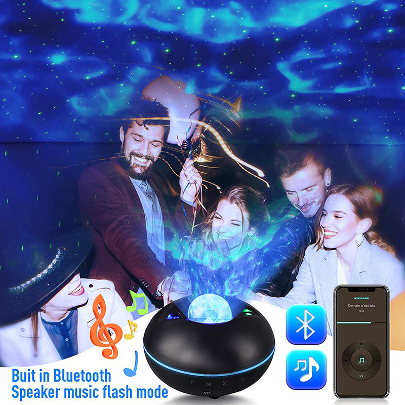 Remote Control Moon Sky Projector Music Sky Light Party Atmosphere Light Children's Sleep Aid Night Light