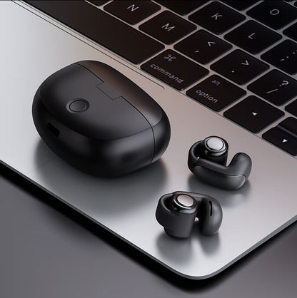 V12 new black technology ear clip noise reduction, long battery life, sports ear clip, comfortable to wear, wireless Bluetooth earphones