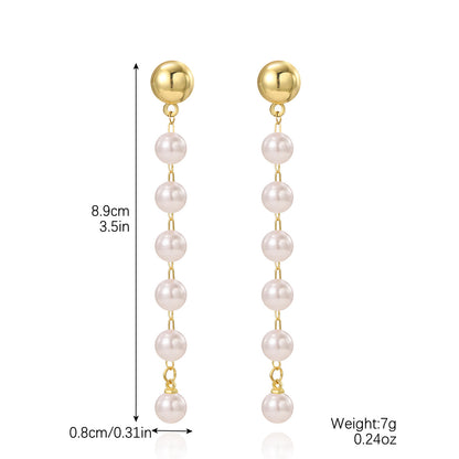 Exaggerated pearl earrings, new popular, niche, unique earrings, high-end and elegant earrings for women