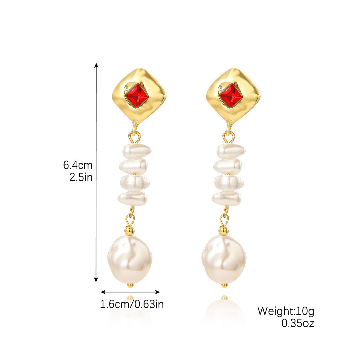 Exaggerated pearl earrings, new popular, niche, unique earrings, high-end and elegant earrings for women