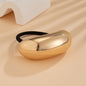 Personalized retro double-layer arc elastic hairpin irregular temperament hair ring