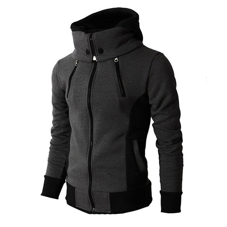 New Men's Hooded Zippered Sweater Casual Autumn Winter Jacket