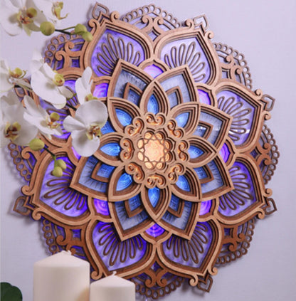Mandala Yoga Room Night Light Yoga Studio Creative Atmosphere Night Light