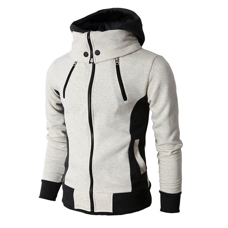 New Men's Hooded Zippered Sweater Casual Autumn Winter Jacket