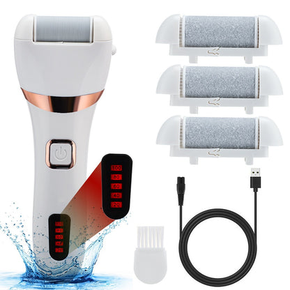 Rechargeable 7 Waterproof Electric Foot Grinder Dead Skin Cutin Removal Household Electric Foot Beauty Foot Grinder Kit