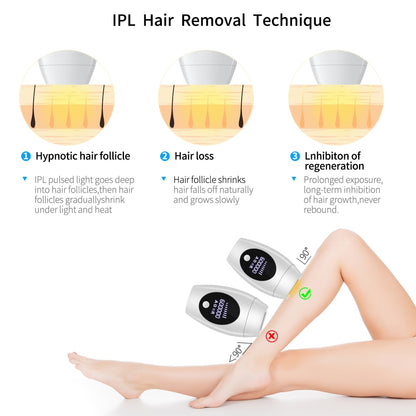 600000 Flash Professional Permanent Laser Epilator LCD Display Laser IPL Hair Removal Machine Photoepilator Painless Depilador