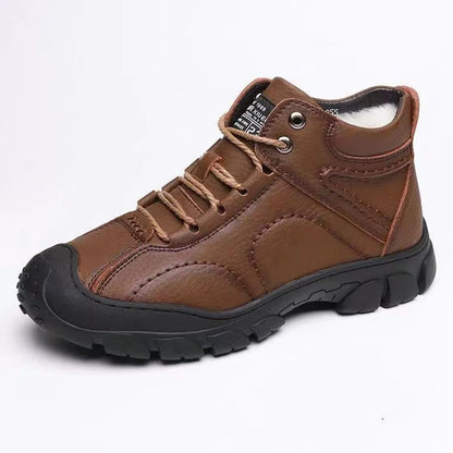men's winter new style snow boots with fleece insulation