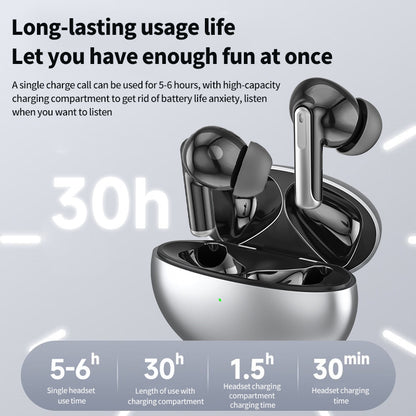 TWS in ear Bluetooth earphones ANC+ENC noise cancelling HIFI low latency heavy bass sports gaming earphones