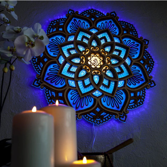 Mandala Yoga Room Night Light Yoga Studio Creative Atmosphere Night Light