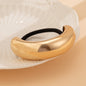 Personalized retro double-layer arc elastic hairpin irregular temperament hair ring