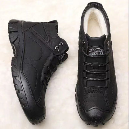 men's winter new style snow boots with fleece insulation