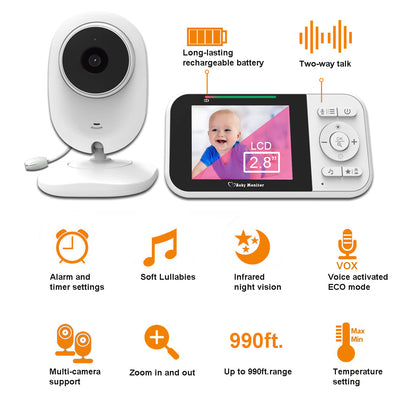 2.8-inch baby monitor monitor, baby monitor monitoring device