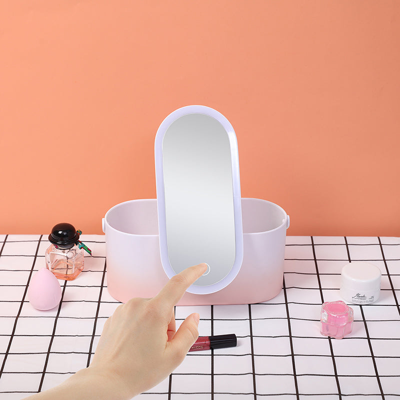 Creative storage box, makeup mirror