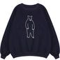 Women Sweatshirt  Winter Polar Bear Printed Fleece Oversized Pullover