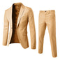 Men's two-piece suit business professional formal suit small suit Korean version groomsman groom's wedding dress