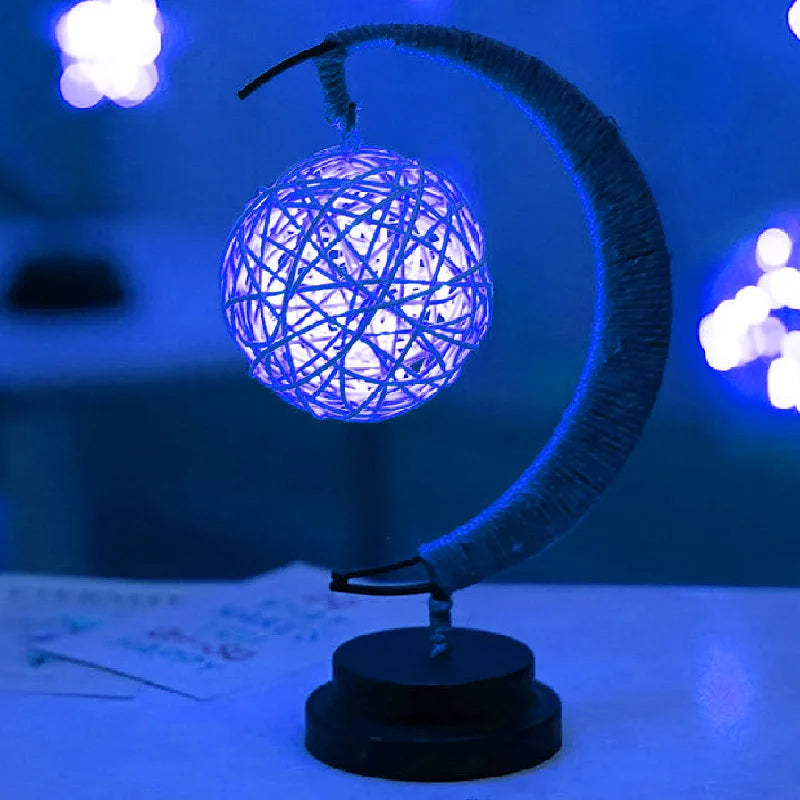 Night Light LED Hand Made Moon Stars Gift Lamp Sleeping Light