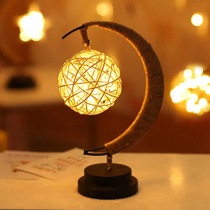 Night Light LED Hand Made Moon Stars Gift Lamp Sleeping Light