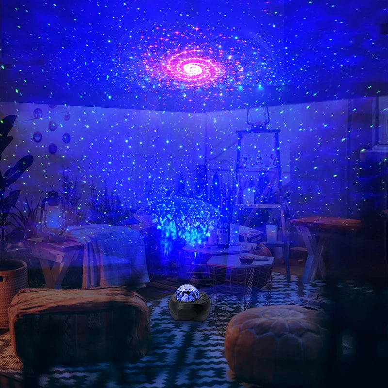 LED Laser Colorful Starry Sky Ocean Projector Night Light